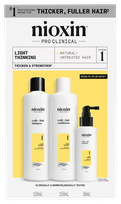 NIOXIN Hair Care System 1 Kit for Natural Hair with Light Thinning set, 1 pcs.