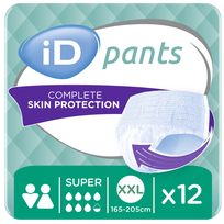 ID Pants Super XXL (165-205 cm) nappy pants, 12 pcs.