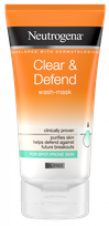 NEUTROGENA Clear&Defend 2in1 Wash-Mask cleanser, 150 ml