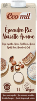 ECOMIL Bio Spelt Rice, Oat, Hazelnut drink, 1000 ml