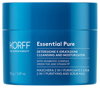 KORFF Essential Pur 2in1 attīroša skrubja sejas maska, 50 ml