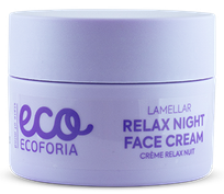 ECOFORIA Lavender Clouds Lamellar Relax Night sejas krēms, 50 ml