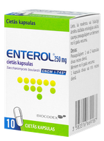 ENTEROL 250 mg hard capsules, 10 pcs.