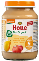 HOLLE Apple and pear puree, 190 g
