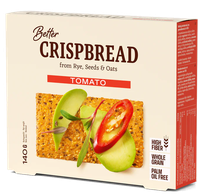BETTER with Tomato and Chili crispbreads, 140 g