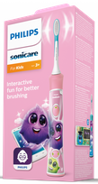 PHILIPS Sonicare KIDS (rozā) HX6352/42 elektriskā zobu birste, 1 gab.