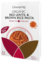 CLEARSPRING Organic Gluten Free Red Lentil & Brown Rice pasta, 250 g