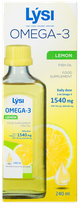 LYSI Fish Oil Omega - 3 Lemon eļļa, 240 ml