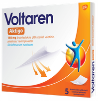 VOLTAREN Aktigo 140 mg plāksteris, 5 gab.