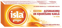 ISLA Ginger ar medu sūkājamās tabletes, 30 gab.