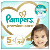 PAMPERS Premium Care-5 Junior, 11-25kg autiņbiksītes, 44 gab.