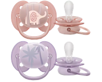 PHILIPS Avent Ultra Soft 0-6 m māneklītis, 2 gab.