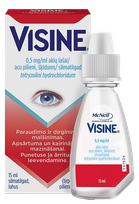 VISINE 0.5 mg/ml acu pilieni, 15 ml