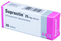 SUPRASTIN 25 mg tabletes, 20 gab.