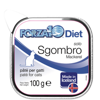 FORZA10 Solo Diet Skumbrija, Kaķiem pastēte, 100 g