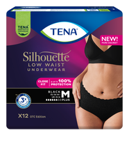 TENA Silhouette Plus Noir M nappy pants, 12 pcs.