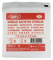 OLKO  8-ply 7.5 x 7.5 cm gauze swabs, 5 pcs.