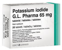 POTASSIUM IODIDE 65 мг таблетки, 20 шт.