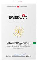 SWISS OVIT  Vitamin D3 4000 IU softgel capsules, 30 pcs.