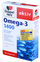 DOPPELHERZ Activ Omega-3 1400 mg pills, 30 pcs.