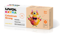 LIVOL  Extra Colostrum Strong Lemon sūkājamās tabletes, 20 gab.