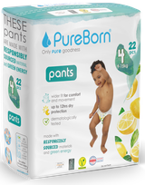 PUREBORN Pull Ups Size 4 nappy pants, 22 pcs.