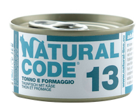 NATURAL CODE 13 Tuna And Cheese canned food for cats, 85 g
