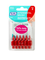 TEPE Original Size 2 0.5 mm interdental brush, 6 pcs.