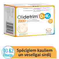 OLIDETRIM  Omega 2000 D3 + K2 mīkstās kapsulas, 30 gab.