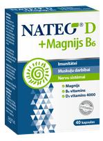 NATEO D 4000 SV + Magnijs B6 kapsulas, 40 gab.
