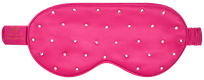 CRYSTALLOVE Crystalized Hot Pink zīda maska miegam, 1 gab.