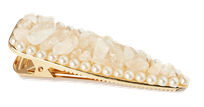 CRYSTALLOVE Clear Quartz matu sprādze, 1 gab.