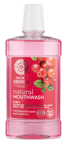 NATURA SIBERICA 5in1, with Limonnik Nanai and Cranberry жидкость для полоскания рта, 520 мл