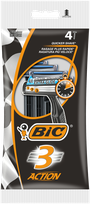 BIC 3 Action disposable razors, 4 pcs.