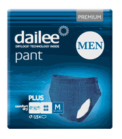 DAILEE Men Premium Plus M Blue nappy pants, 15 pcs.