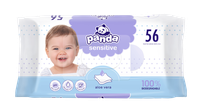 HAPPY   Panda Sensitive wet wipes, 56 pcs.