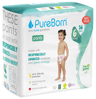PUREBORN Pull Ups Double Pack Size 6 nappy pants, 36 pcs.