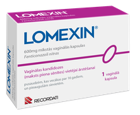 LOMEXIN 600 mg vaginālās kapsulas, 1 gab.
