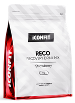 ICONFIT Reco - Strawberry pulveris, 1000 g