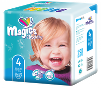 MAGICS Flexidry Maxi 4 (9-14 kg) подгузники, 31 шт.