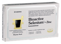 PHARMA NORD Selenium + Zinc tabletes, 30 gab.