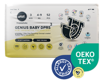 GEGE Genius Baby DPRS (4-9 kg) Midi 3 autiņbiksītes, 52 gab.
