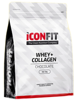 ICONFIT Whey+Collagen - Strawberry pulveris, 1000 g