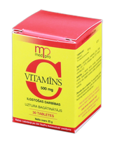MEDPRO Vitamīns C 500 mg tabletes, 30 gab.