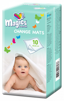 MAGICS Детские гигиенические 60x60 впитывающие простыни, 10 шт.