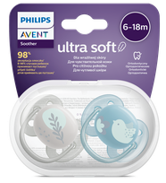 PHILIPS Avent Ultra Soft 6-18 m. māneklītis, 2 gab.