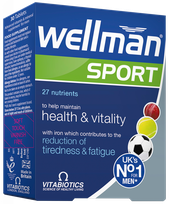 WELLMAN   Sport tabletes, 30 gab.