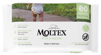 MOLTEX Eco Pure & Nature mitrās salvetes, 60 gab.