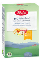 TOPFER From 6 Months Old With Apples And Vanilla Bio Oatmeal Milk porridge, 200 g