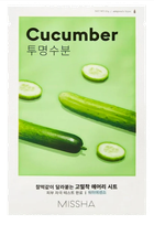 MISSHA Airy Fit Cucumber sejas maska, 19 g